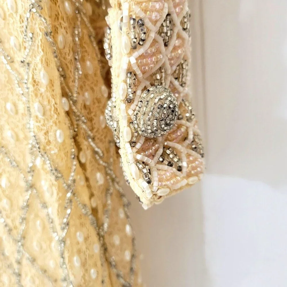 Valentina Inc. 1960's Beaded Shift Dress - Picture 7 of 10